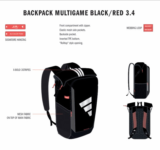 Adidas Mulitgame Backpack 3.4